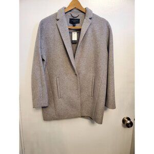 Ann Taylor Petite Wool Blend Blazer In Light Grey Size SP Small Petite